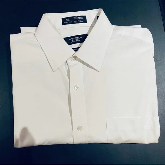 white dress shirt with blue stripes Range Shirt